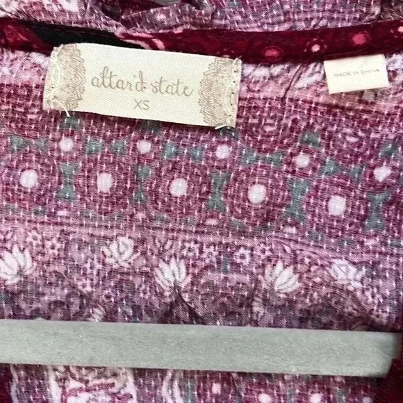 Altar'd State Dresden Fit and Flare Patchwork Print Mini Dress Size XS - Picture 5 of 7